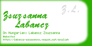 zsuzsanna labancz business card